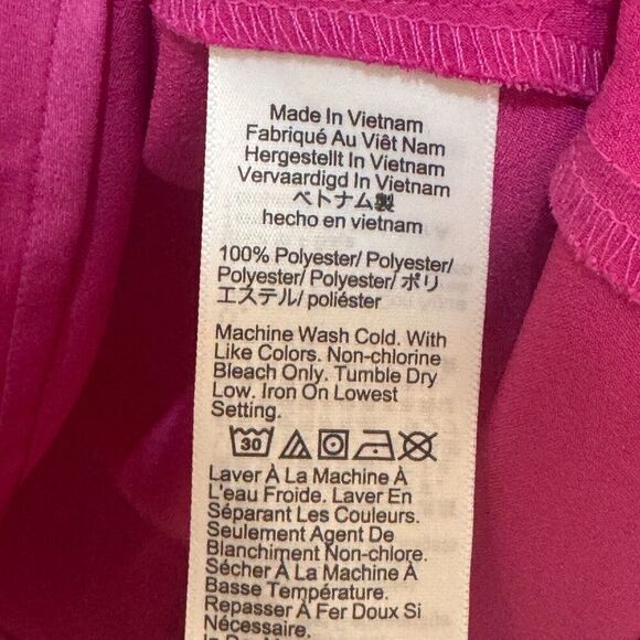 J. Crew Satin Top Size XS Pink Winter Garden NEW $89 - Picture 5 of 6